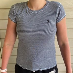 RALPH LAUREN - Black and White T-shirt